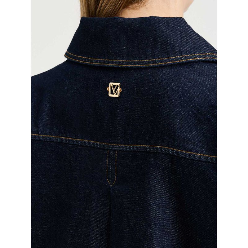 Veronika Maine Dark Indigo Denim Jacket image number 2